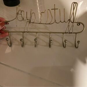 Elegant Wall Hook Rack for Home Organization